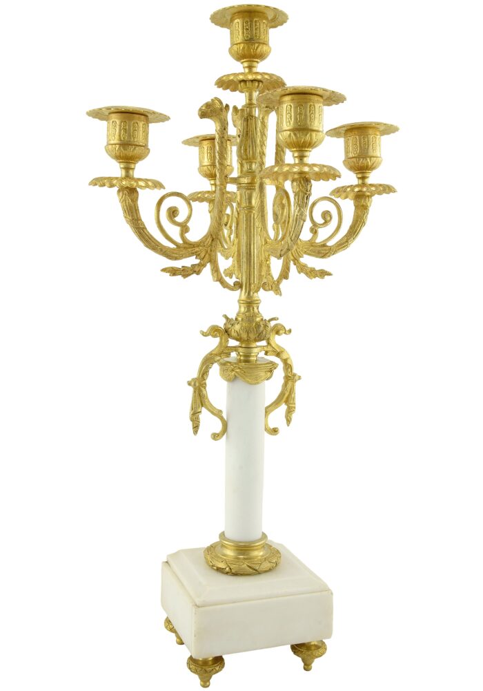 Paire de chandeliers style Empire XIXème – Image 4