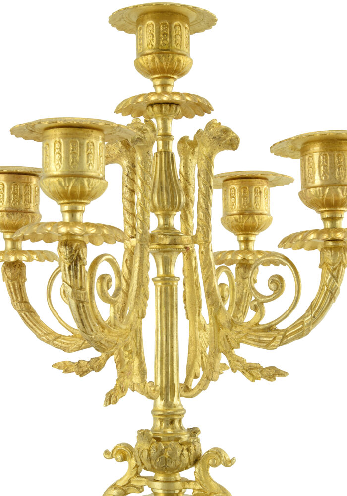 Paire de chandeliers style Empire XIXème – Image 6