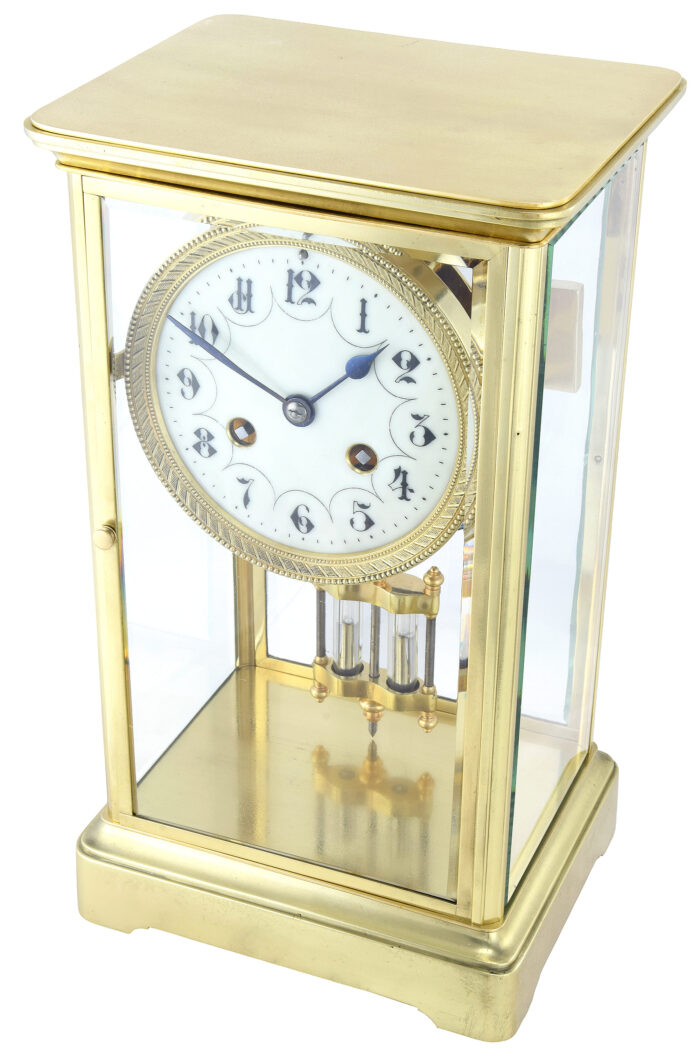 Pendule cage en verre Horloger : Vinventi et Cie 1860