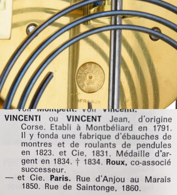 Pendule cage en verre Horloger : Vinventi et Cie 1860 – Image 10