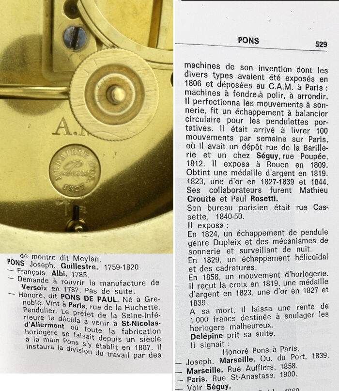 Pendule jeune femme mélancolique – Pons 1827 - Image 11