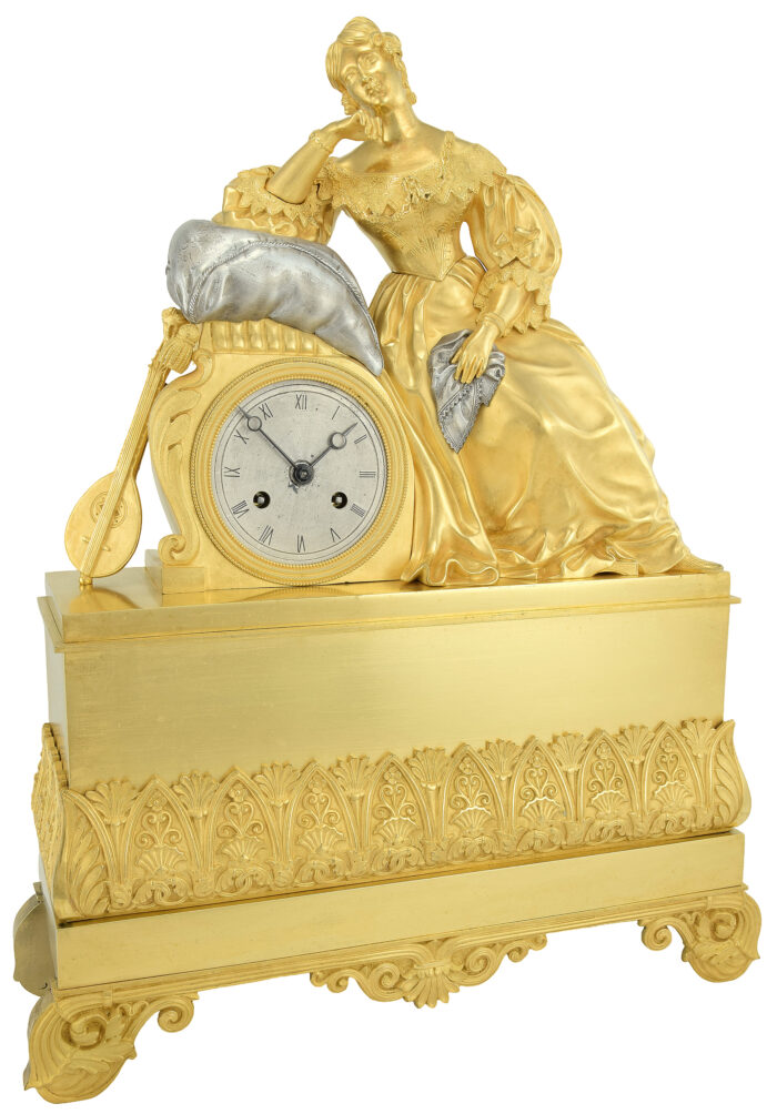 Pendule jeune femme mélancolique – Pons 1827 - Image 3