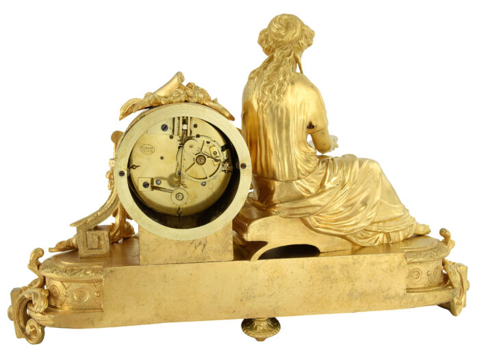 Pendule jeune femme au miroir - Roblin 1860 - Image 10