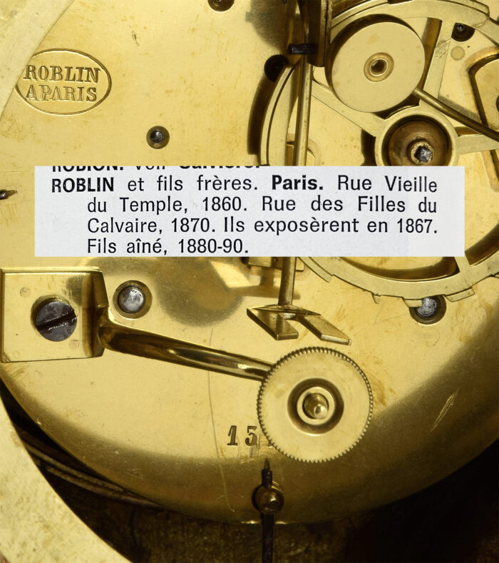 Pendule jeune femme au miroir - Roblin 1860 - Image 11