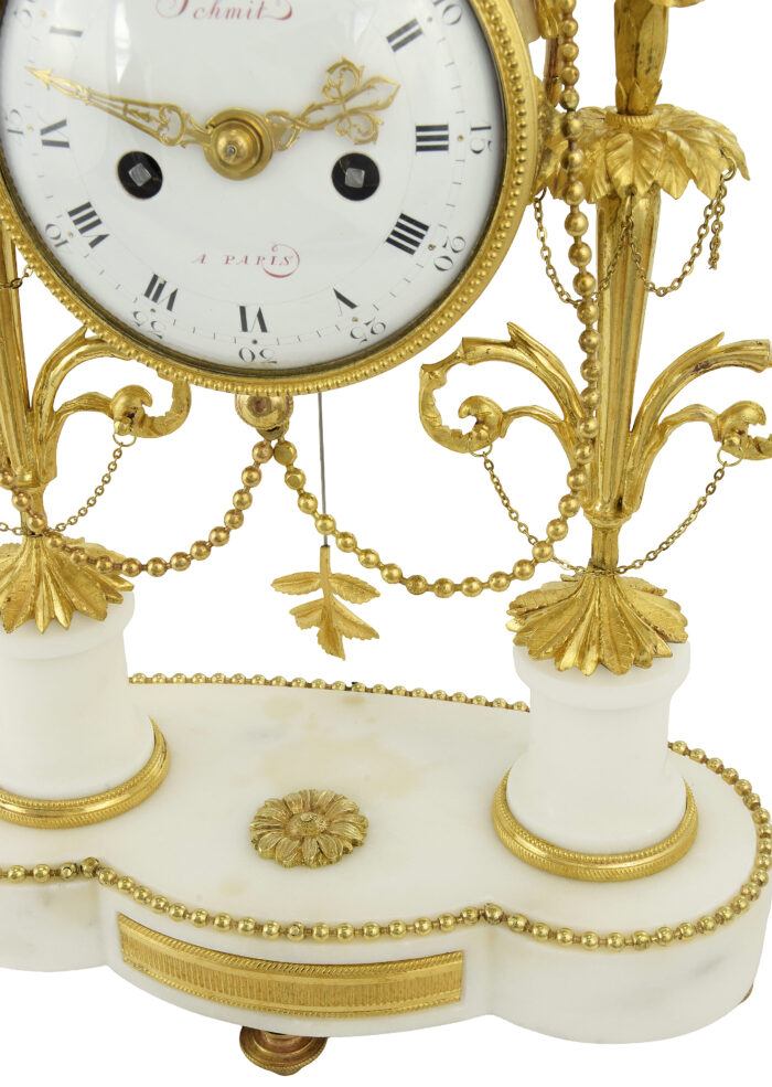Pendule portique XVIIIème Horloger : SCHIMT 1780 - Image 6