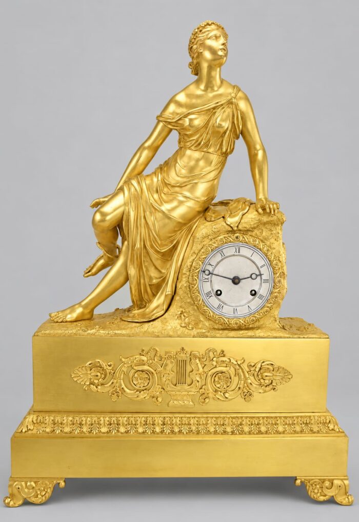 Pendule mythologique « Eurydice et le serpent » Horloger : Cailly 1840