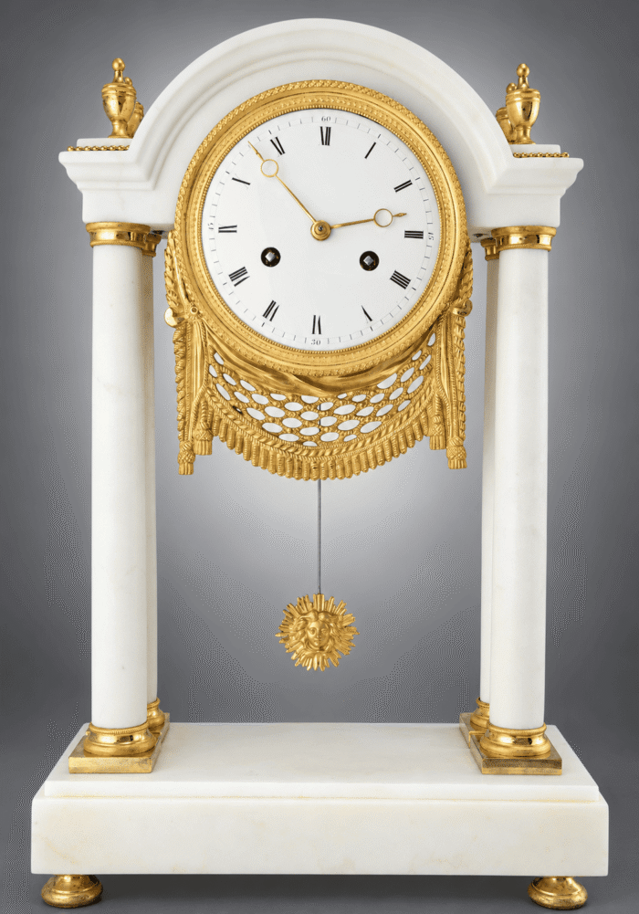 Pendule portique Empire
