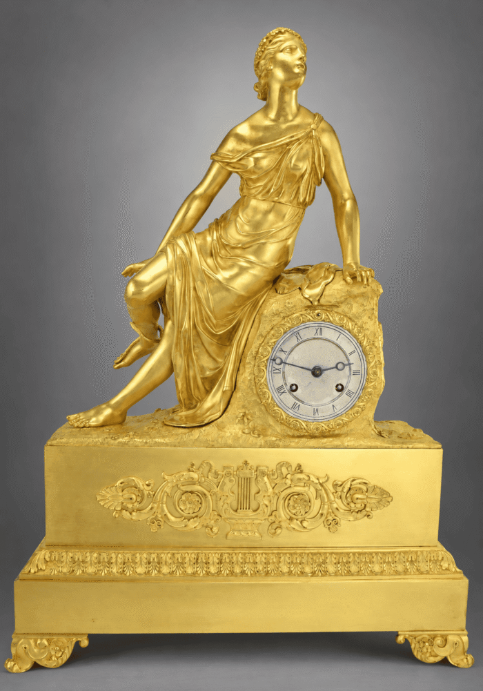 Pendule mythologique « Eurydice et le serpent » Horloger : Cailly 1840