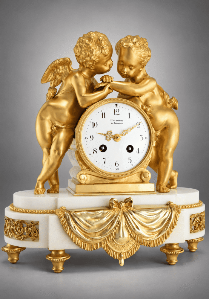 Pendule aux deux Amours - Compagnie des Bronzes
