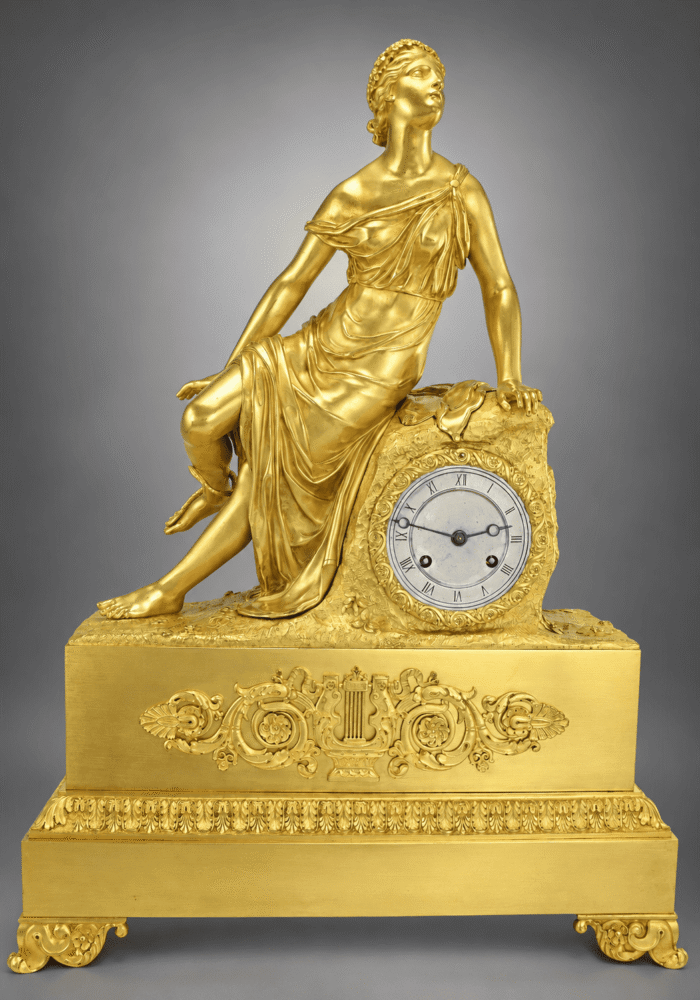 Pendule mythologique « Eurydice et le serpent » Horloger : Cailly 1840