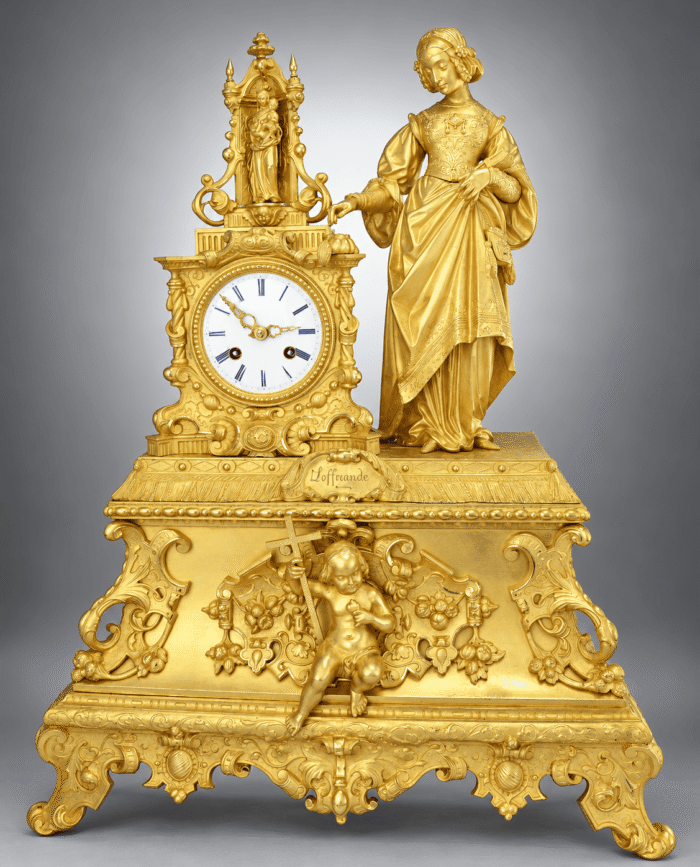 Grande pendule « L’Offrande » Louis-Philippe vers 1840