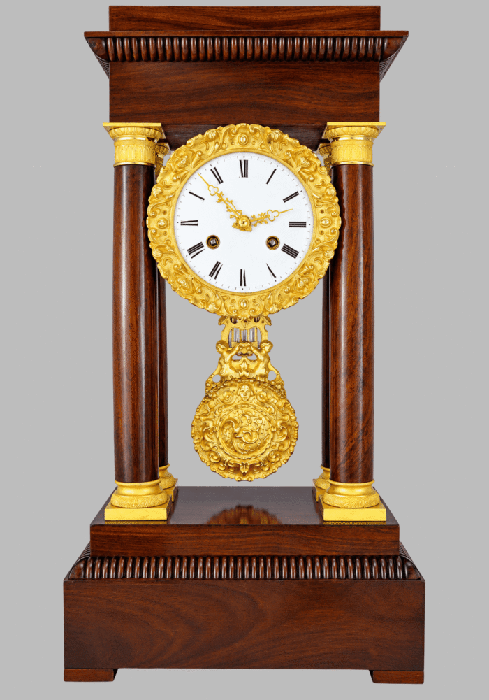 Pendule portique d'époque Charles X 1850