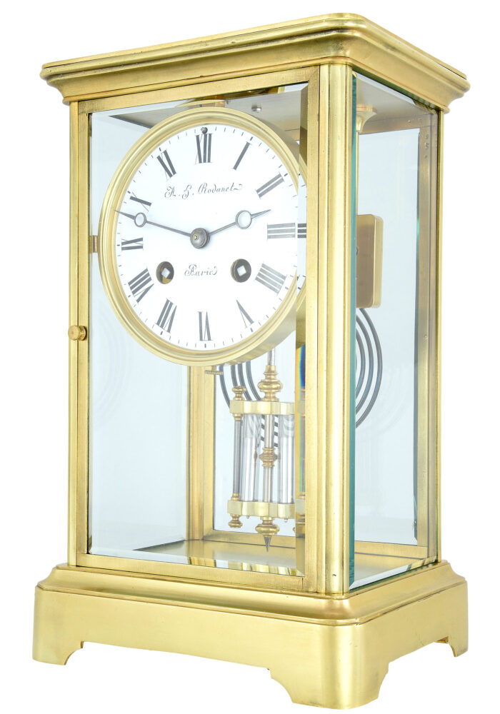 Pendule cage en verre Horloger : Rodanet 1860 – Image 3