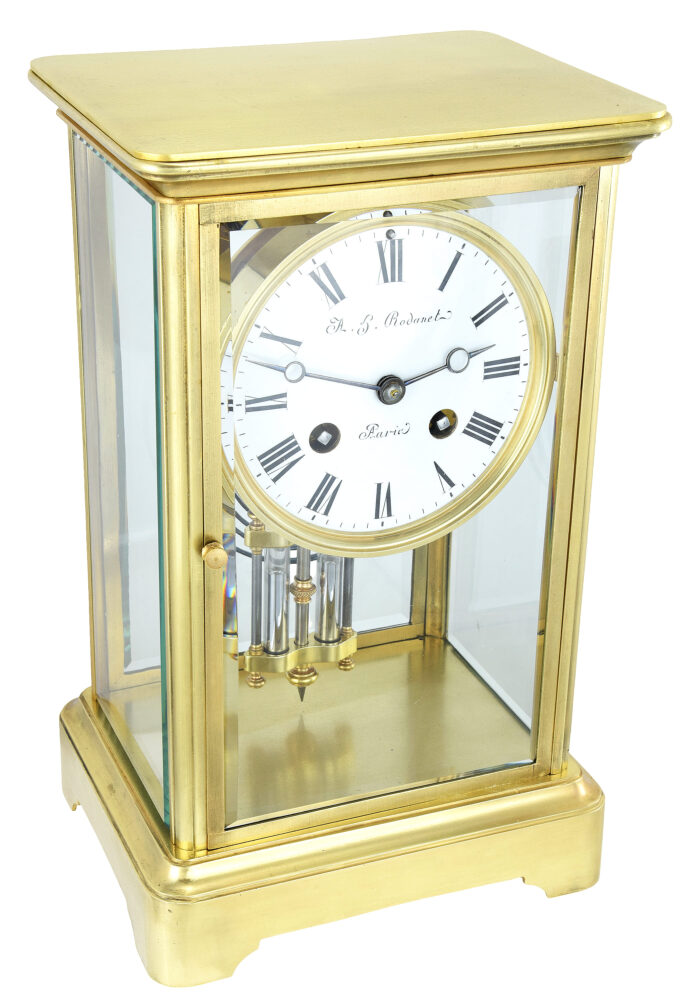 Pendule cage en verre Horloger : Rodanet 1860 – Image 4