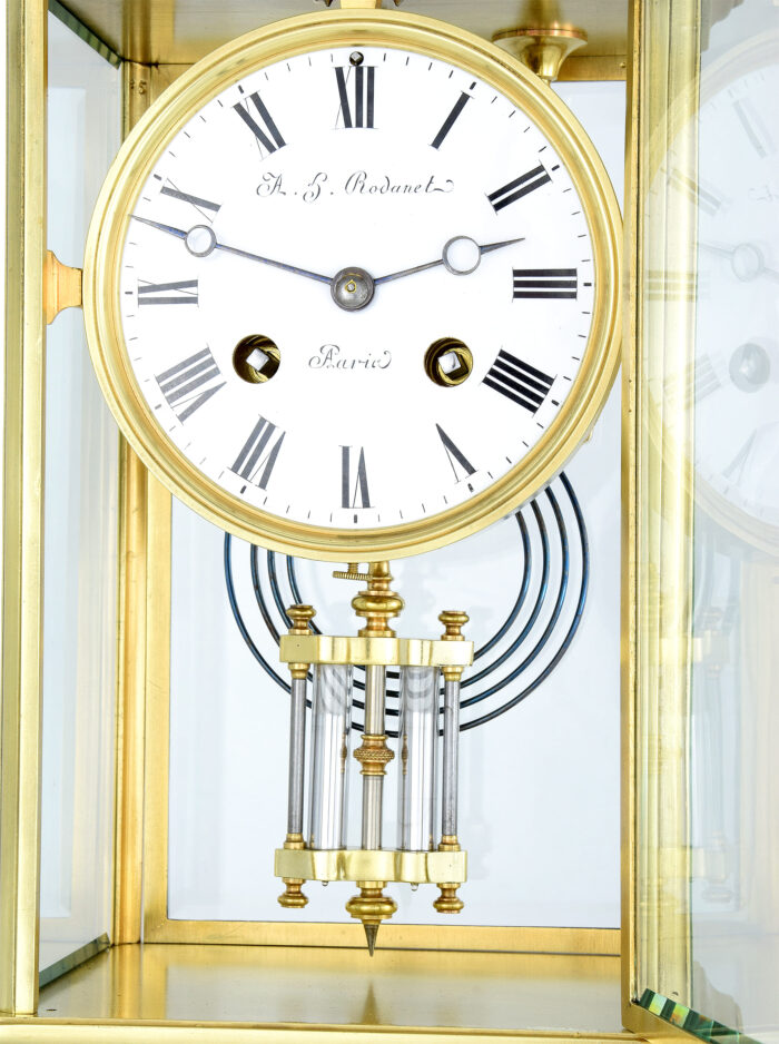 Pendule cage en verre Horloger : Rodanet 1860 – Image 7
