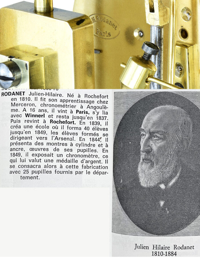 Pendule cage en verre Horloger : Rodanet 1860 – Image 11