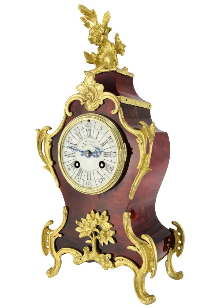 Pendule cartel en écaille de tortue Japy 1878 – Image 4
