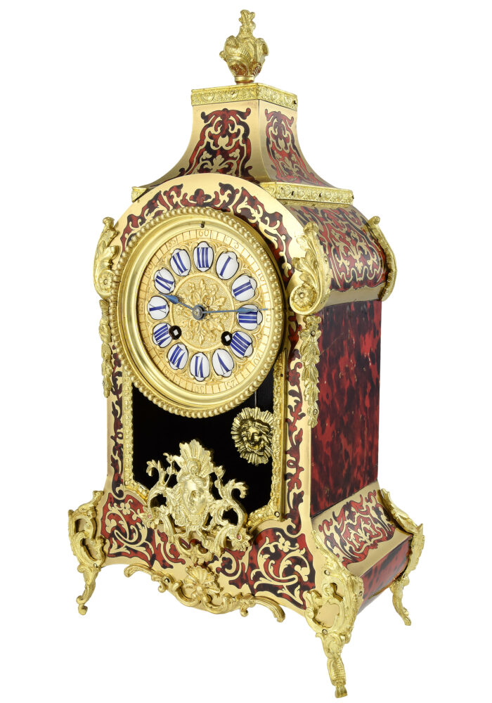 Pendule en écaille style Régence Napoléon III vers 1860 – Image 3