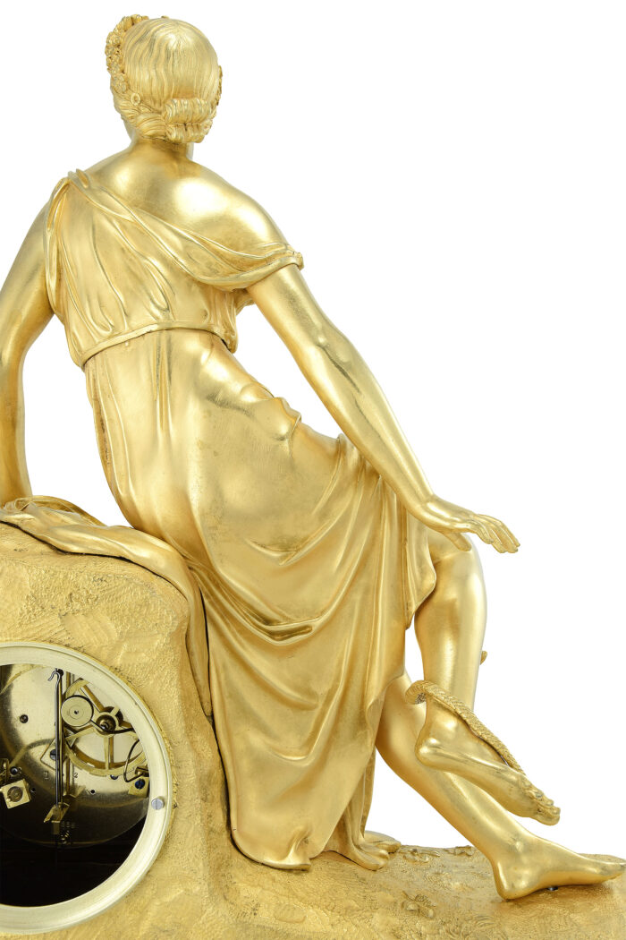 Pendule mythologique « Eurydice et le serpent » Horloger : Cailly 1840 – Image 5