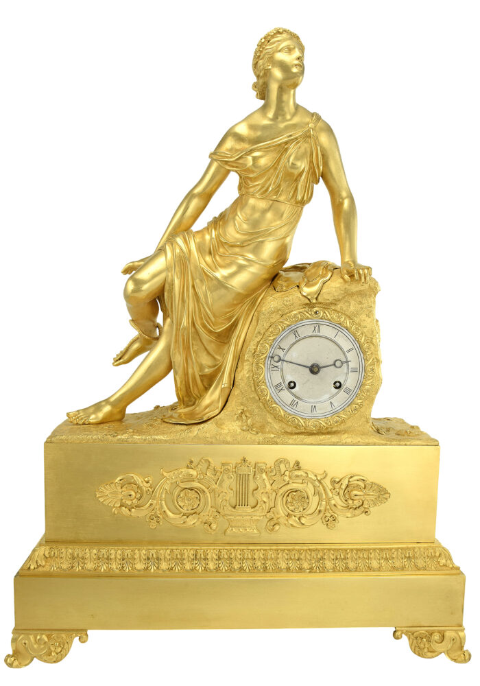 Pendule mythologique « Eurydice et le serpent » Horloger : Cailly 1840 – Image 3