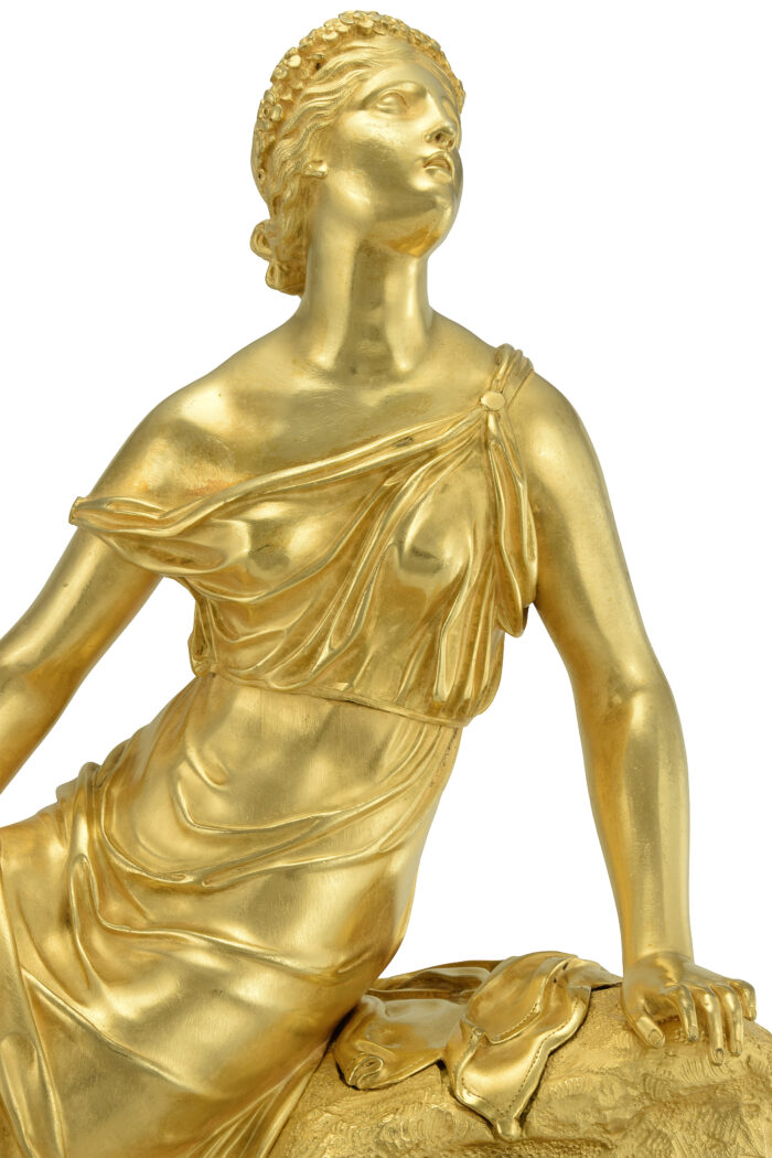 Pendule mythologique « Eurydice et le serpent » Horloger : Cailly 1840 – Image 11