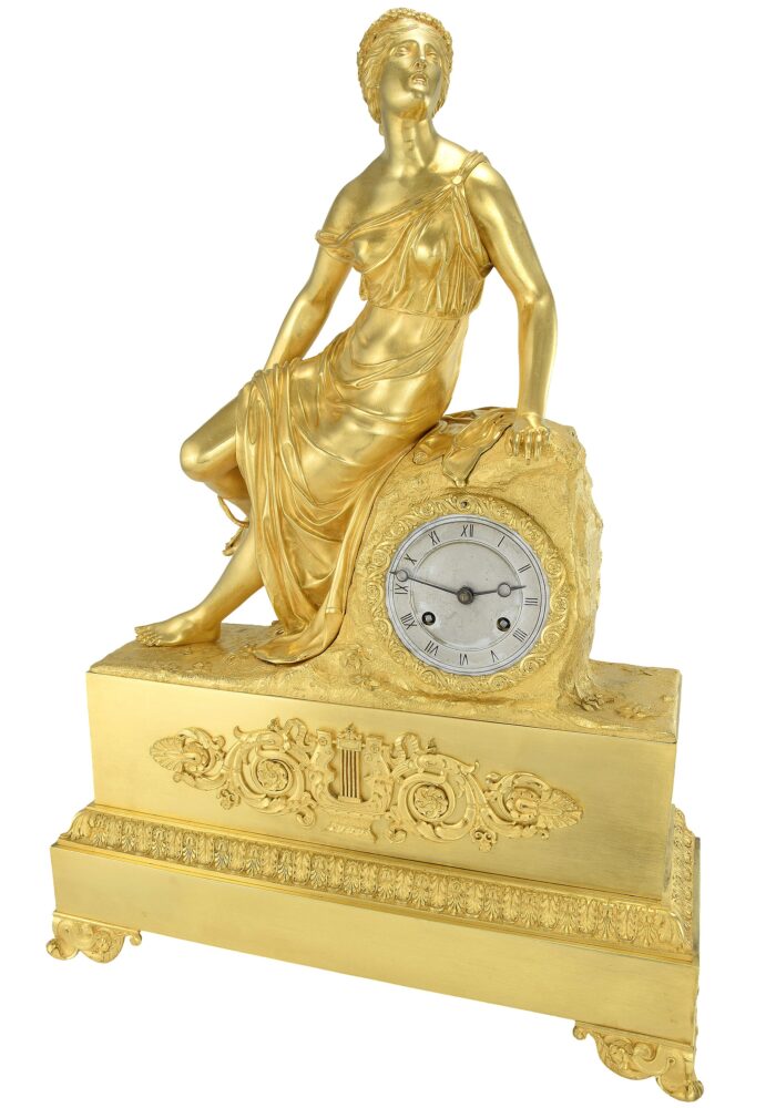 Pendule mythologique « Eurydice et le serpent » Horloger : Cailly 1840 – Image 4