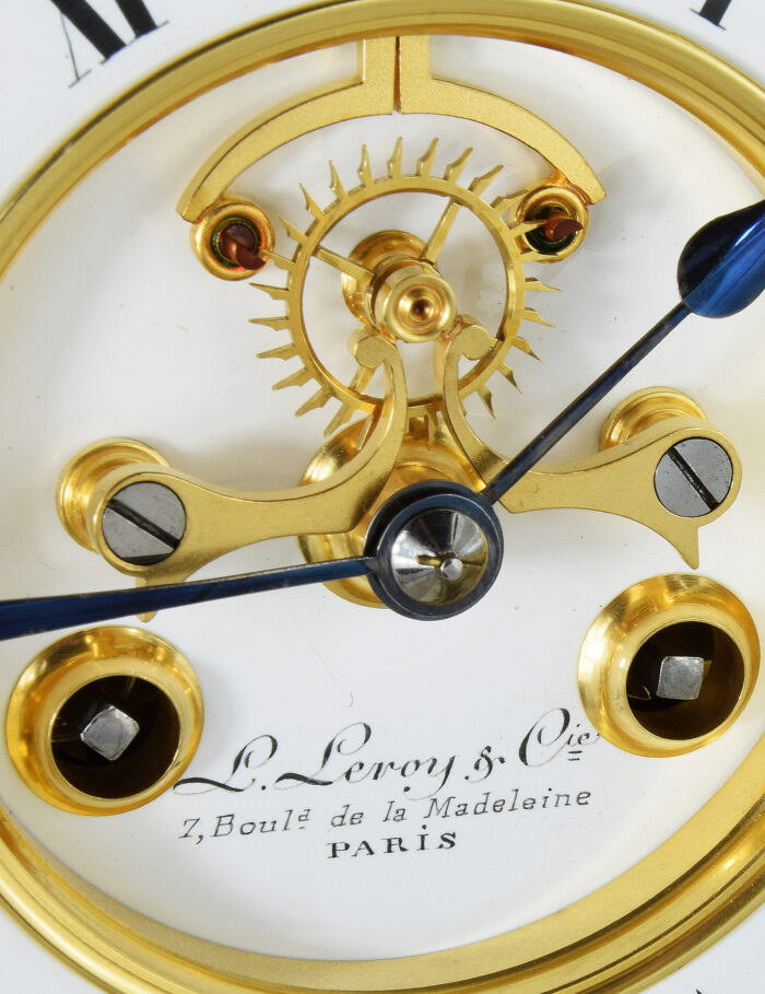 Luxueuse pendule de précision – L. Leroy & Cie N°19010 – Image 8