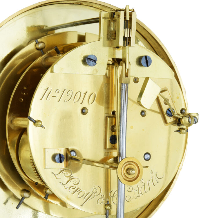 Luxueuse pendule de précision – L. Leroy & Cie N°19010 – Image 9