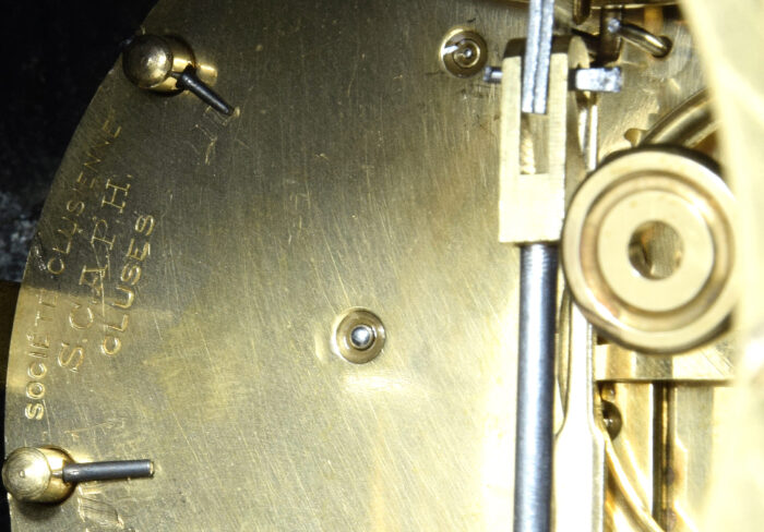 Pendule au char tiré par deux lions début du XXᵉ siècle – Image 11