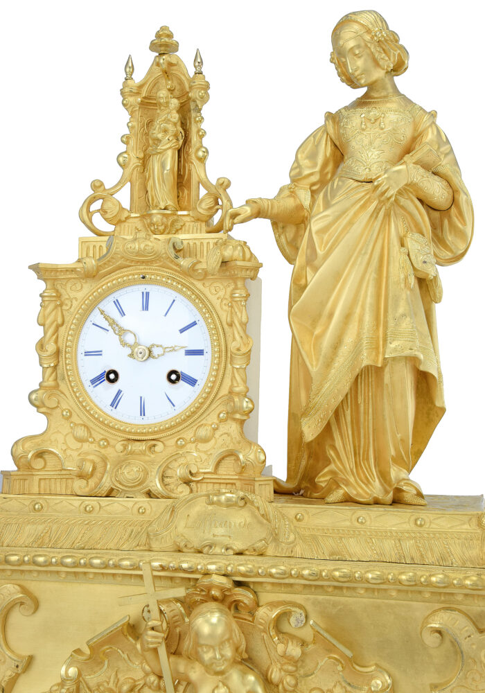 Grande pendule « L’Offrande » Louis-Philippe vers 1840 – Image 15
