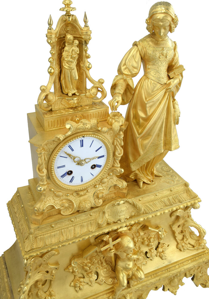 Grande pendule « L’Offrande » Louis-Philippe vers 1840 – Image 4