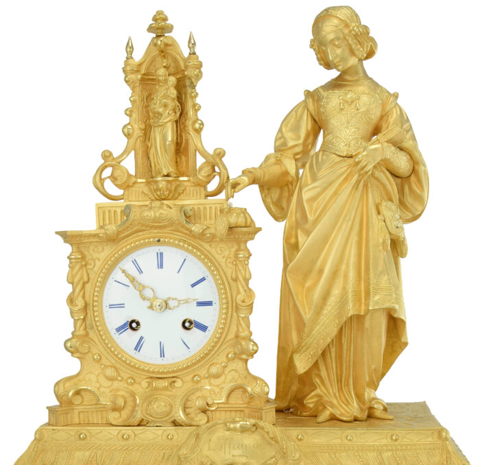 Grande pendule « L’Offrande » Louis-Philippe vers 1840 – Image 14