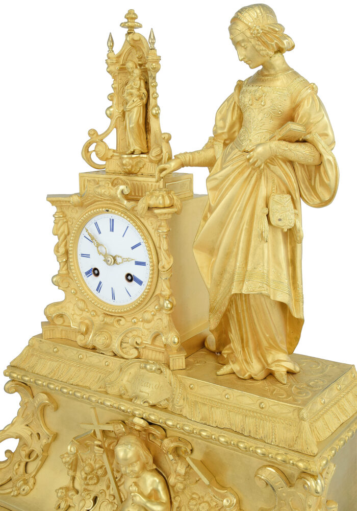 Grande pendule « L’Offrande » Louis-Philippe vers 1840 – Image 13
