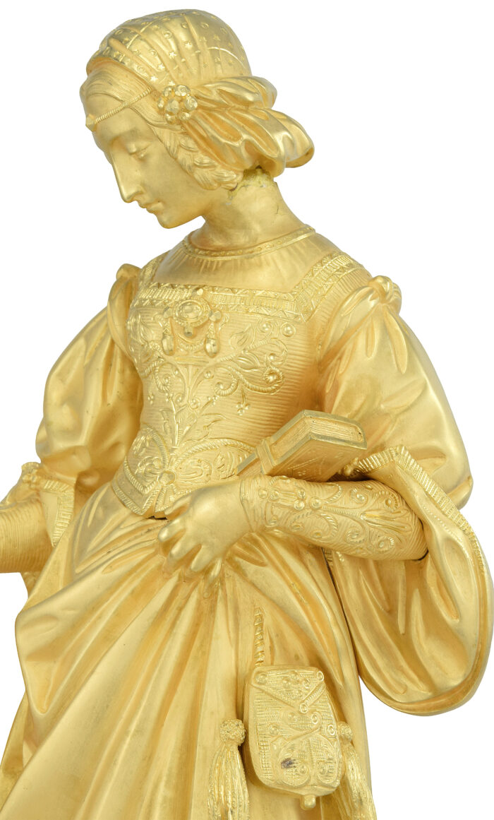 Grande pendule « L’Offrande » Louis-Philippe vers 1840 – Image 12
