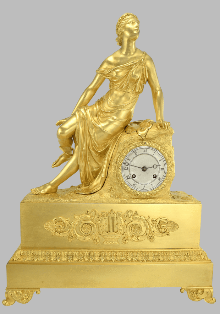 Pendule mythologique « Eurydice et le serpent » Horloger : Cailly 1840