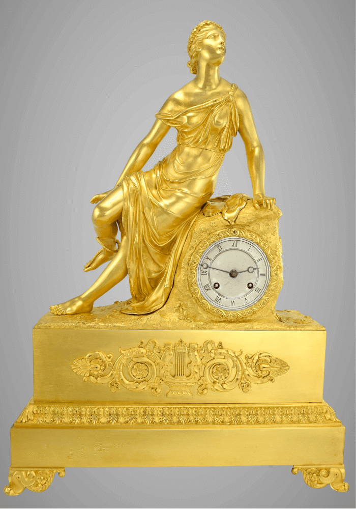 Pendule mythologique « Eurydice et le serpent » Horloger : Cailly 1840